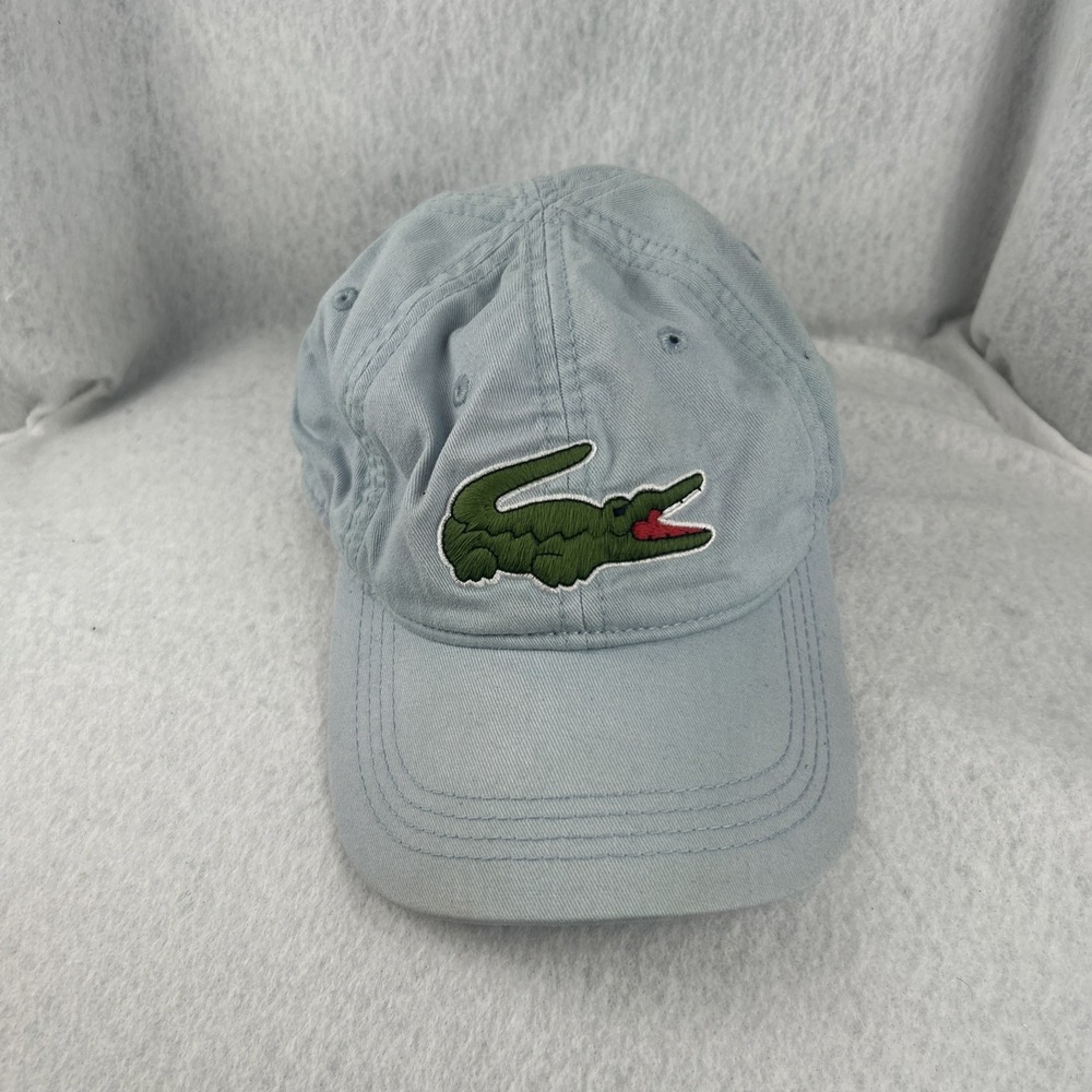 Lacoste Crocodile Logo Light Blue France Stylish Fashion High End Apparel Hat